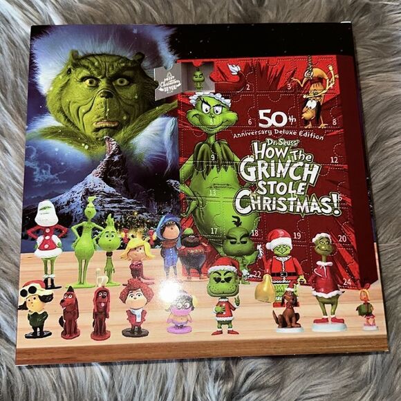 50 anniversary Dr. Seuss How the Grinch Stole Christmas advent calendar 24 days - Picture 2 of 2
